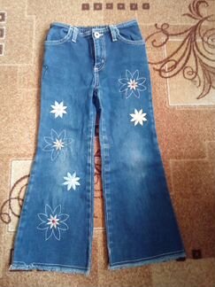 Джинсы на девочку, ростовка разная