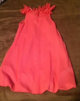 Платье коралловое 11-12