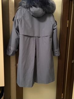 Парка с мехом тренч 3 в1 новая