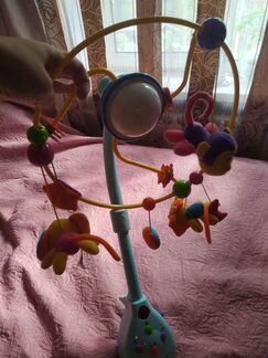 Детский Мобиль звук и свет с пультом