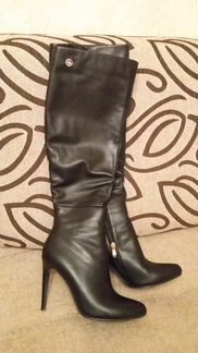 Сапоги осенние кожанные