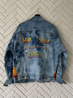 Эксклюзивная кастомная джинсовая куртка