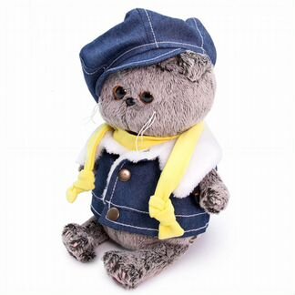 Басик baby в джинс.жилете и красная шапочка