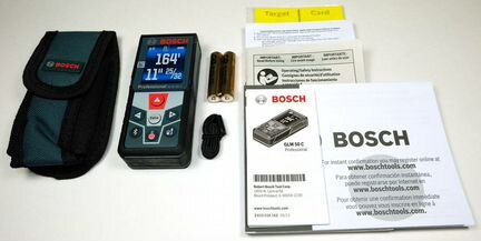 Лазерная рулетка Bosch GLM 50C + браслет+чек лист