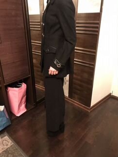 Пальто осень/весна чёрное Warehouse шерстяное 42 р