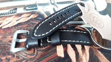 Ремешок для часов из натуральной кожи буйвола №02