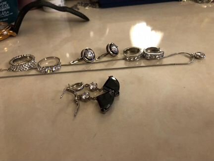 Украшения серьги колье кольцо Swarovski, горный хр