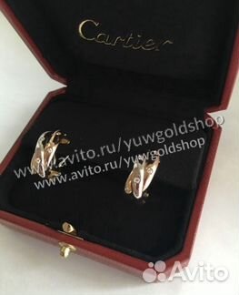Золотые серьги 585 пробы Trinity с брил. 0.16 ct