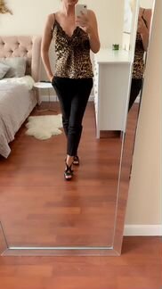 Топ из натурального шёлка с кружевом