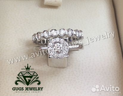Кольцо, золото, бриллианты 1.40кт