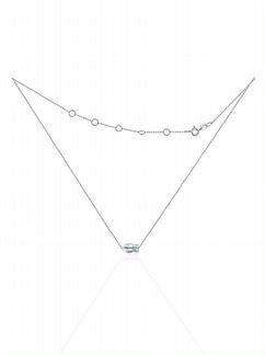 Серебряный чокер с кристаллом Swarovski