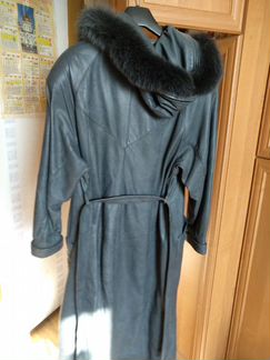 Пальто женское натуральная кожа