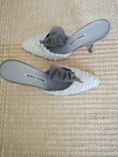Красивейшие туфли мюли Manolo Blahnik 37/5 ориг