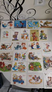 Открытки детские, животные, с Новым Годом цветы