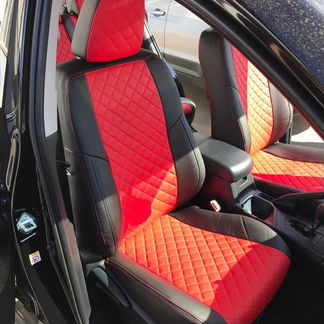 Модельные чехлы Тойота Рав4 из экокожи