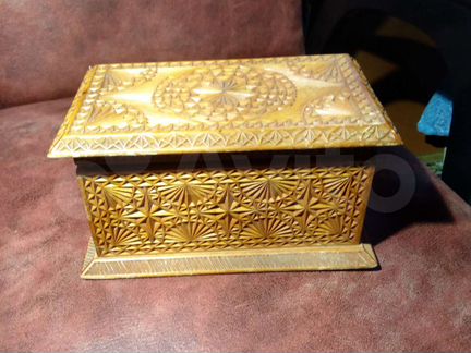 Шкатулка.Резная.Дерево.СССР.Отправляю