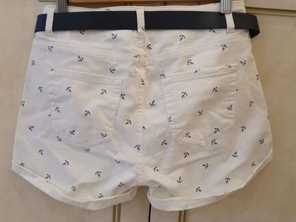 Женские шорты белые, хлопковые
