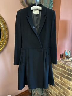 Пальто emporio armani шерсть мех лиса