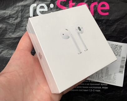 AirPods 2 Новые гарантия чек, Ростест