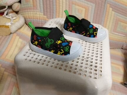 Летние хлопковые кеды для мальчика, BabyGo 21р-р