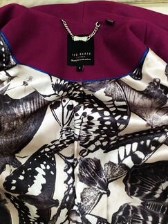 Пальто розовое осень/весна, размер 44-46