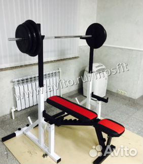 Скамья для жима + стойки