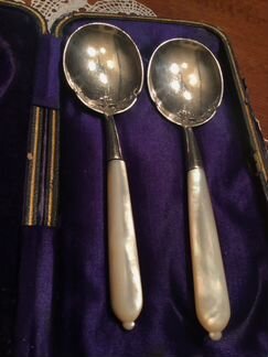 Десертные ложки антиквариат в боксе