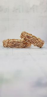 Обручальные кольца «плетенные»