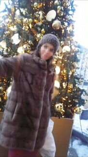 Шуба норковая от мехового дома Каляев, поперечка