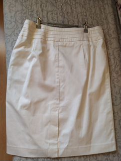 Белая классическая юбка новая