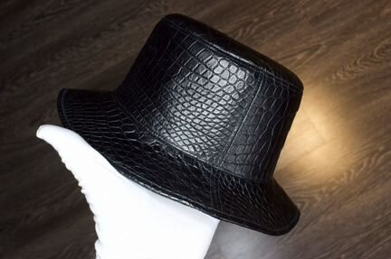 Панамка/шляпа из кожи крокодила