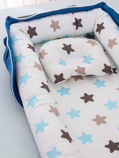 Cумка кроватка. Синяя сумка со звездочками