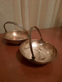 Старая советская посуда из мельхиора и хрусталя