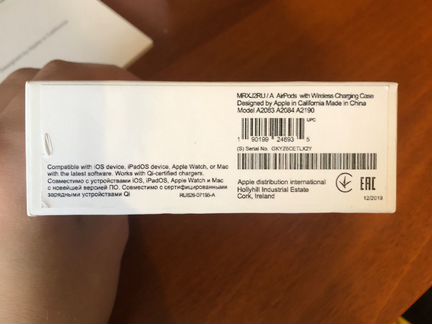 Наушники аirpods 2 (2019) White без беспроводной з