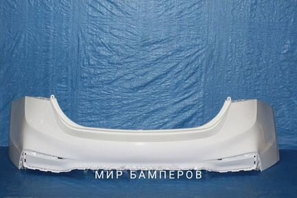 Бампер Хендай Солярис 2 2017 задний в цвет белый P