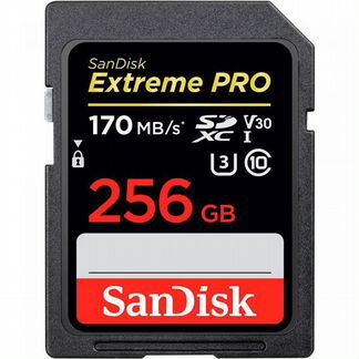 Sandisk sdxc 256Gb extreme PRO 4K 170 M/S