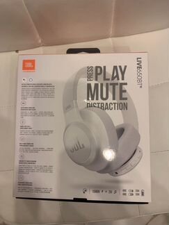 Беспроводные наушники JBL Live 650btnc white