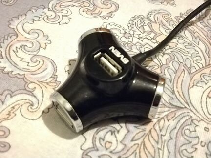 Концентратор USB 2.0 sven HB-012 Black