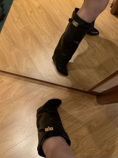 Сапоги кожаные