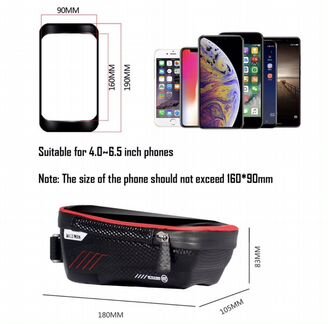 Водонепроницаемая велосипедная сумка WildMan 1L