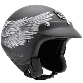 Мотошлем nexx Eagle Rider Черный/Белый/Серый
