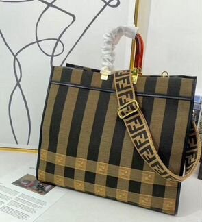 Сумка женская fendi кожа ткань