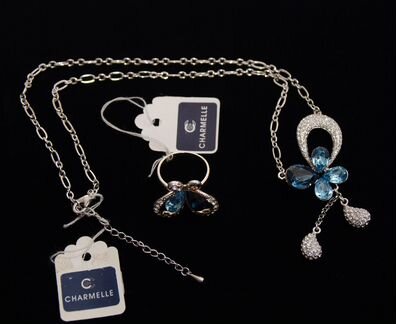 Бижутерия Charmelle США,подвеска,ожерелелье,кольцо