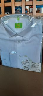 Белая рубашка для мальчика р.146 