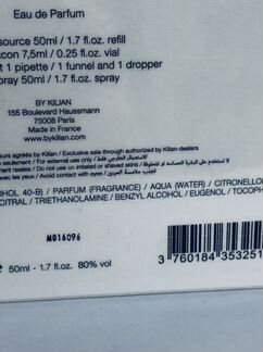 Kilian Musk Oud refil 50 ml парфюм Новый Оригинал