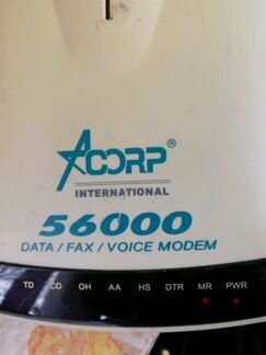 Внешний DialUp факс-модем Acorp M-56emsf-2