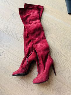 Сапоги ботфорты Замшевые vivendi