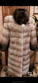 Норковая шуба с соболем баргузин