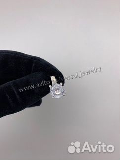 Новые Серьги chopard из белого золота с бриллианта