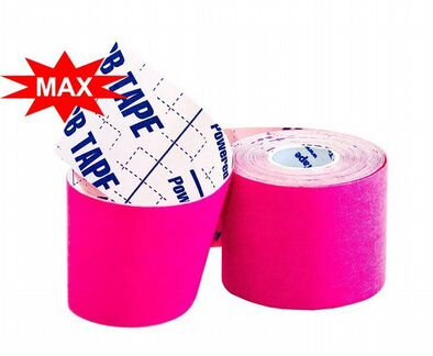 Кинезио тейп BBTape ICE MAX 5см 5м розовый